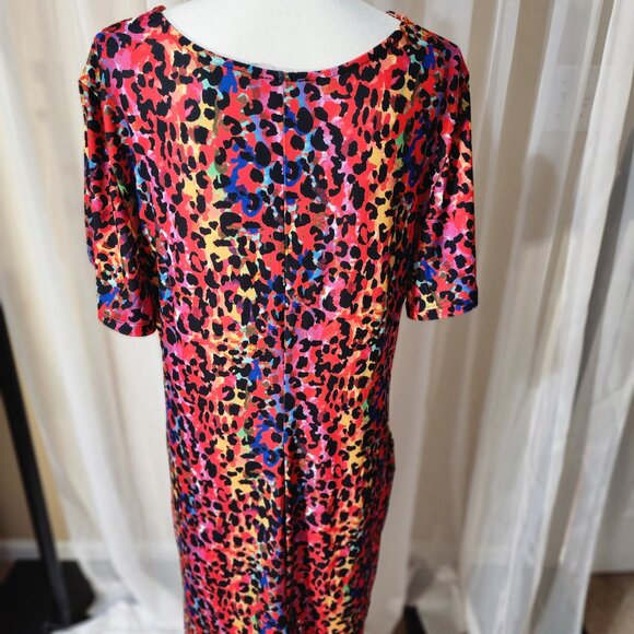 New! Multicolored Leopard Print Dress - Picture 6 of 10